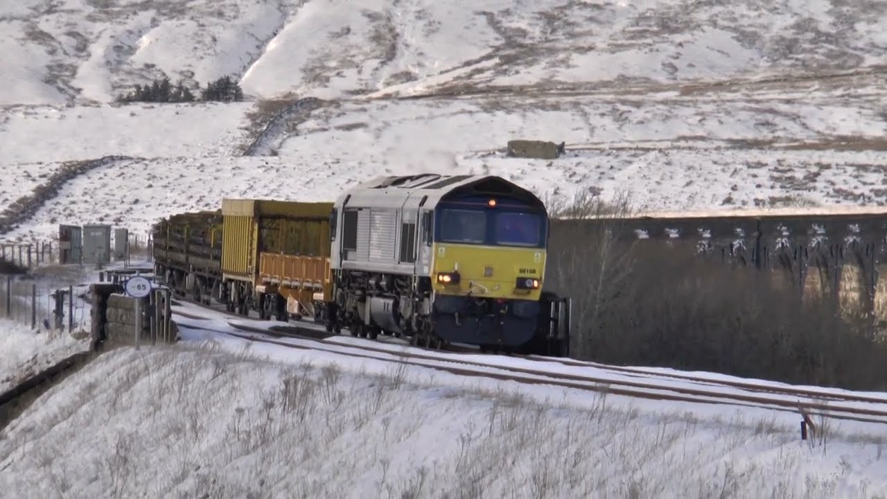 SNOW, FREIGHT & Scenery On the Settle to carlisle line 10 01 2025