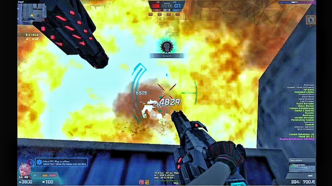 Perfect Position Assault for Spam Devastator to get Hero Zombie Z mode - Counter Strike Online