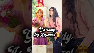 Get Ready As Rapunzel👸/Hairstyle/makeocer #trendingnow #rapunzel