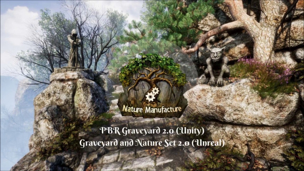 PBR Graveyard / Graveyard and Nature Set