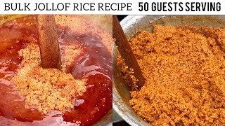 10 Derica Party Jollof Rice Recipe For 50 Guests With Measurements | Christmas Jollof Tips