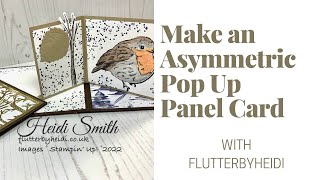 Famous NEW FOLD Fun Fold #216 How to make an asymmetric Pop Up Fun Fold Profile