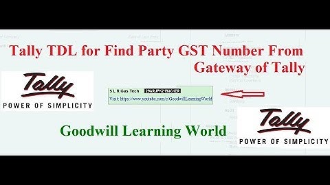 Tally TDL for Find Party GST Number from Gateway of Tally ||  Tally Addon for Find Party GST Number