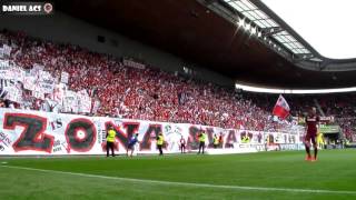 284.Derby Slavia - Sparta 27.9.2015 - Choreo Sks Zona Slavia Ultras