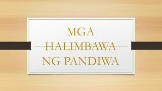 Mga Halimbawa Ng Pandiwa