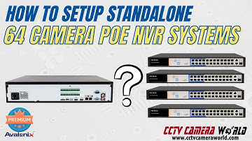 How to Setup a 64 Camera PoE NVR System with PoE Switches