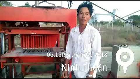 HHC08 Anh Khánh rất hài lòng máy ép gạch thủy lực 2 chiều Hồ Hoàn Cầu 0983001038