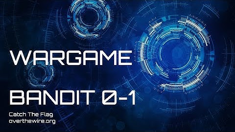🔐 Bandit Level 0-1 CTF Wargame Walkthrough | OverTheWire.org