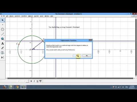 Video Tạo chuyển động hình Cos trong Geometer's Sketchpad - youtube