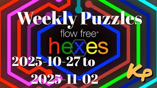 Flow Free Hexes - Weekly Puzzles - Extreme Interval - 2025-10-27 to 11-02 Oct 27 2025 to Nov 2 2025 screenshot 5