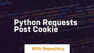python requests post cookie