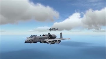 DCS A-10C Formation Landing