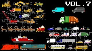 This long-format video includes Cars, Winter Vehicles, Bus Colors, Police Vehicles, Vehicle Patterns 5 & 6, Street Vehicles Jigsaw 