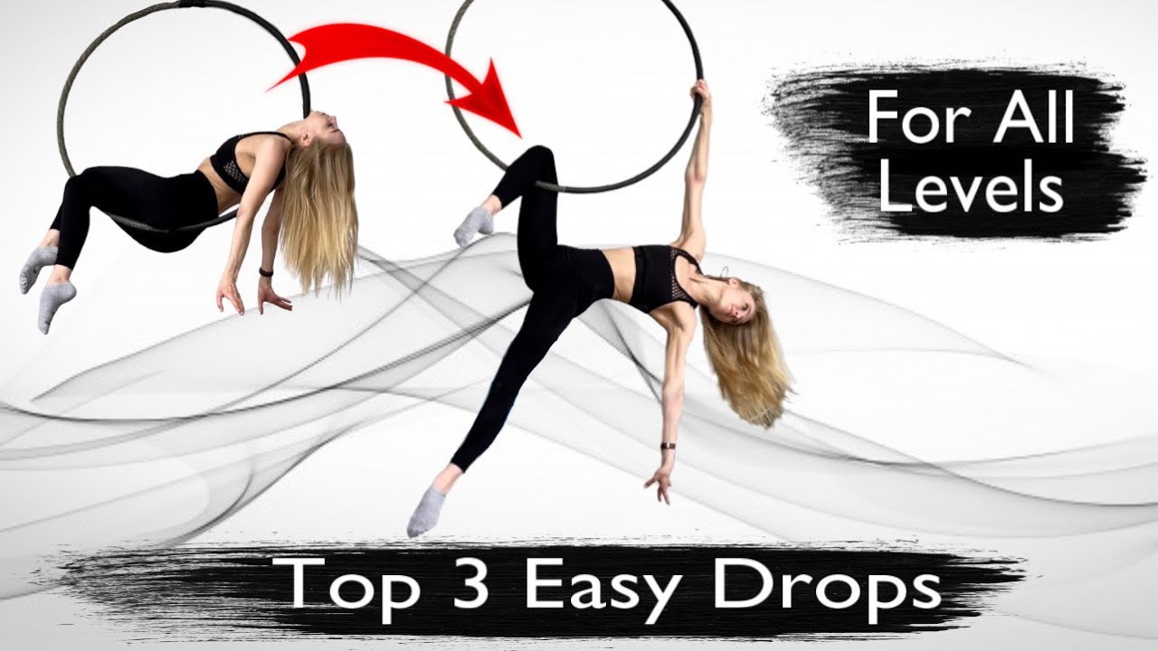 Top 3 Knee Drops on Aerial Hoop from Beginner to Advanced level