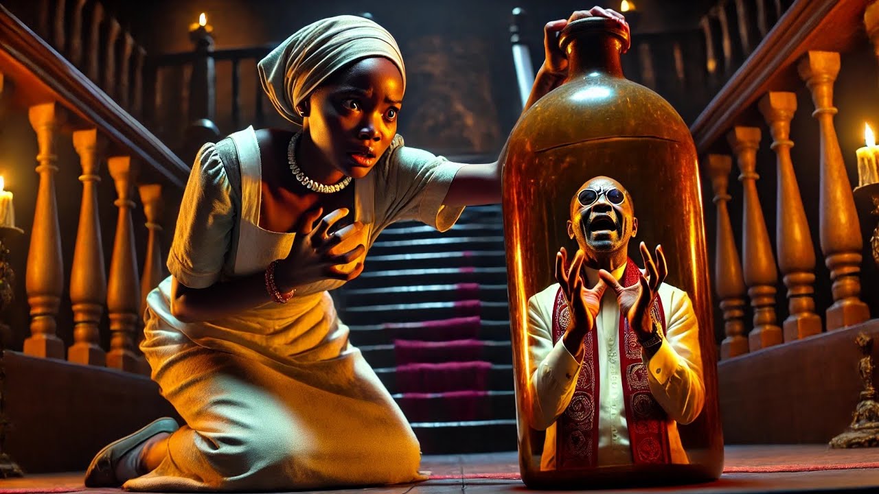 Housemaid Discovered Her Billionaire Boss Was Trapped Inside A Bottle.#africanfolktales #spooky