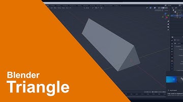 Blender 3d Quickie - Make a 2d Triangle