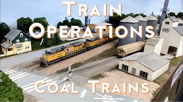 Coal Train Operations on the Geneva Sub - Model Train Layout Built for Ops & Realism. S2020E25