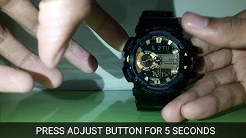 CASIO G-SHOCK GBA-400 | SET TIME DIGITAL/ANALOG TUTORIAL