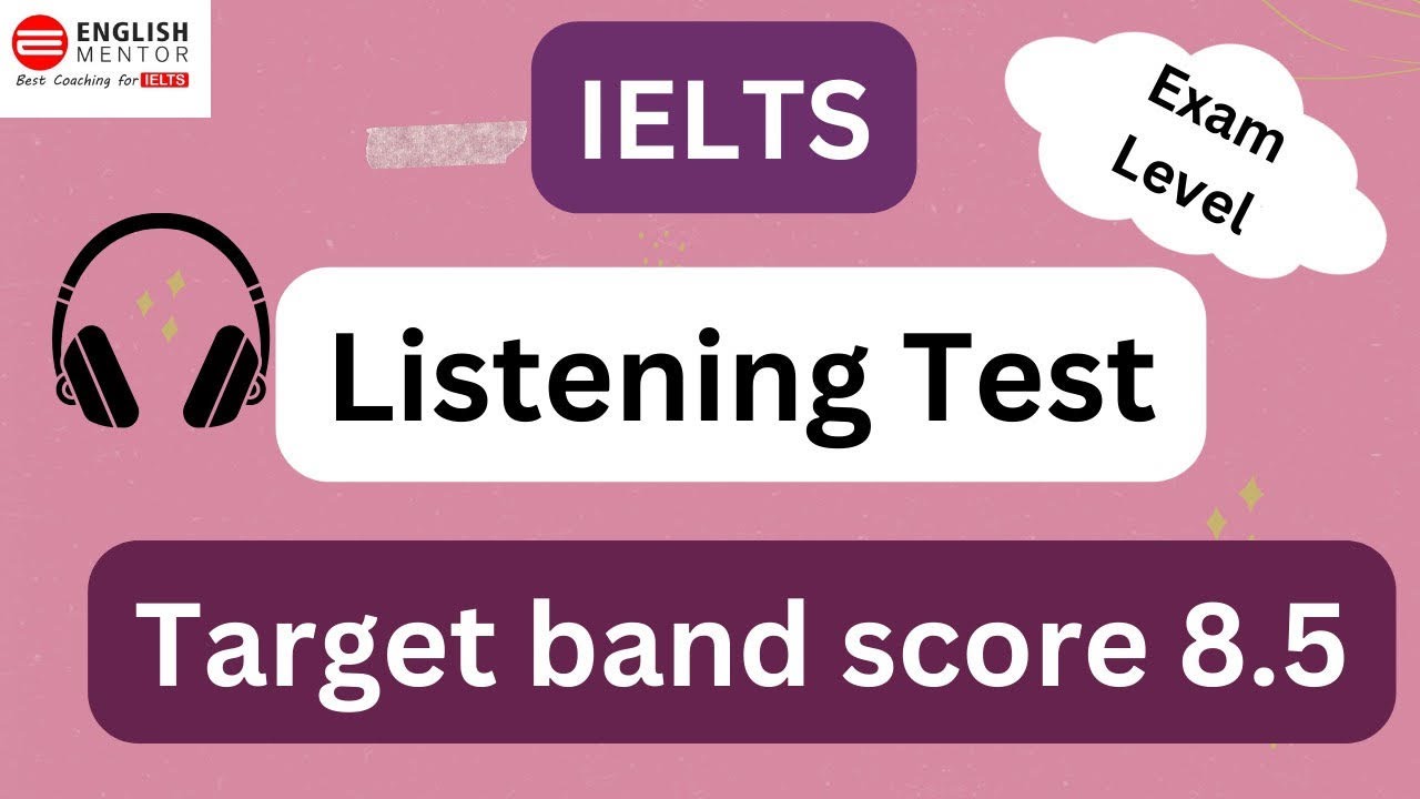 IELTS Listening Test || Target Band Score 8.5 - YouTube
