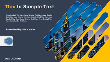 Tutorial No.61: Attractive Cover Slide Design on Microsoft PowerPoint [Free Template Download]