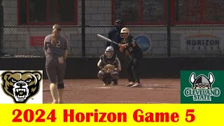 Cleveland State vs Oakland Softball Highlights, 2024 Horizon Tournament Game 5
