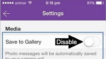 Turn Off Auto Saving Photos To Gallery On Viber