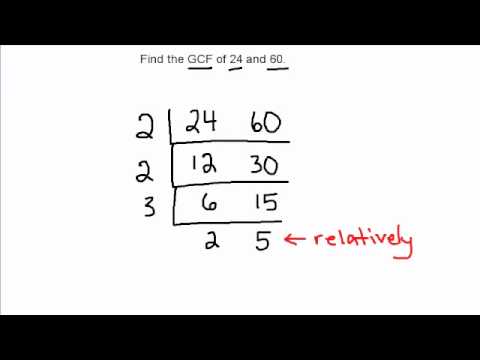 GCF with 2 Numbers - YouTube