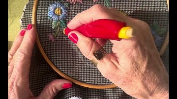 Snippets of my stitching life - a little struggle in my stitching today #handembroidery