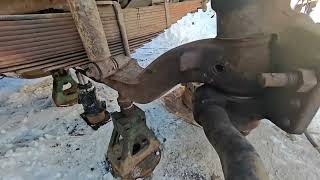 Камаз. Как Легко Выбить Клин Поворотного Кулака За Один Удар. Часть 1.