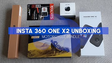 Insta 360 One X2 Motorcycle Bundle Unboxing.