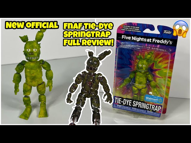 The New FNAF Tie-Dye Springtrap Action Figure Full Review!!! 