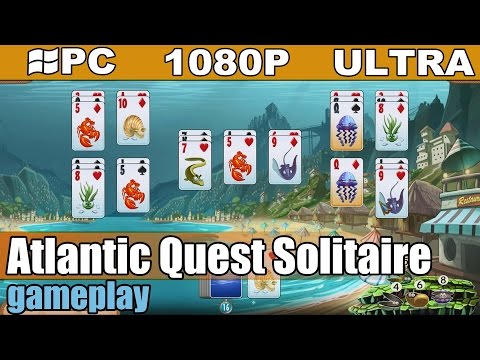 Atlantic Quest Solitaire gameplay HD [PC - 1080p] - Card Game