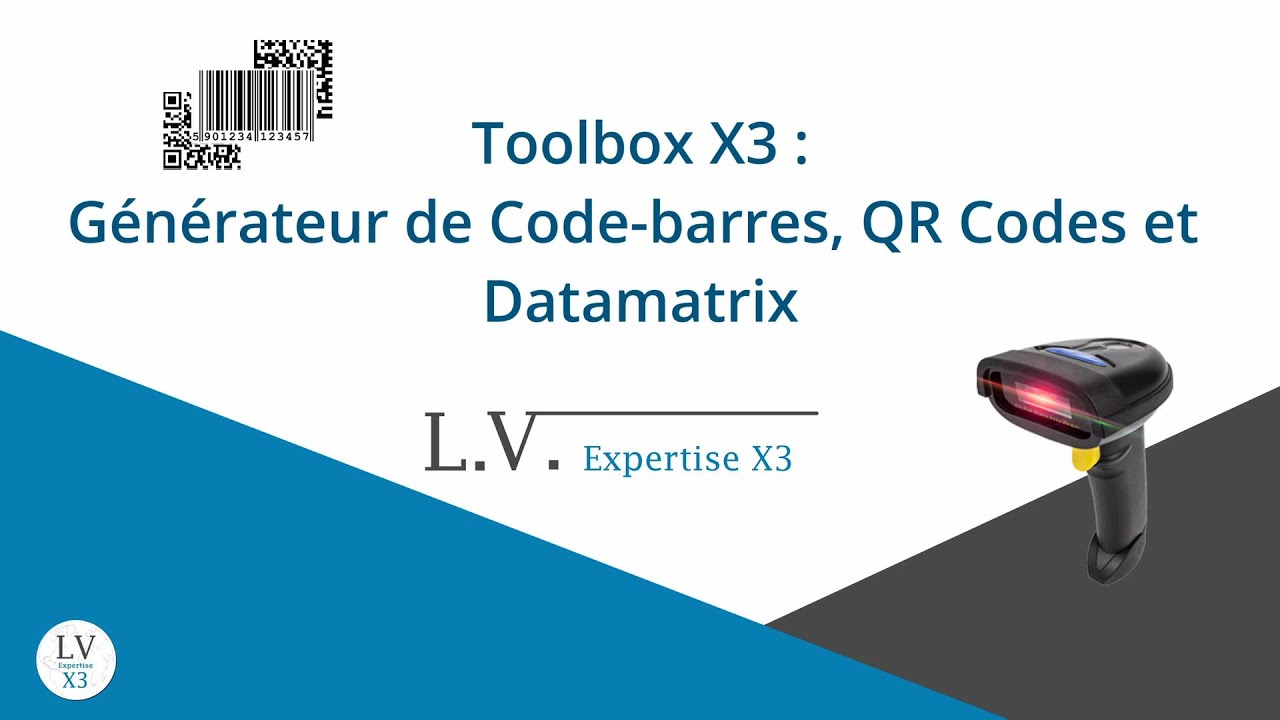 Toolbox X3 : Génération Code barres, QR Code et Datamatrix intégrée à ...