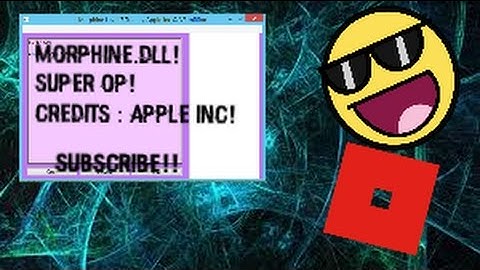 ROBLOX MORPHINE! LVL 7 SCRIPT EXE! OP!! NO LOADSTRINGS