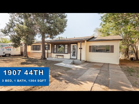 1907 44th St, Lubbock, TX home video tour