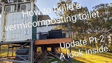 How to build a vermicomposting toilet. Update Pt-2. A look inside.