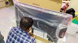 SONY BRAVIA X7 L 55 inches 4k HDR  TV Unboxing | Wall Mounting & How To Use Remote |