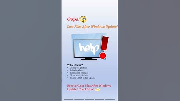 Recover Lost Files After Windows Update 🛠️ (Win 10/11) #WindowsUpdate #DataRecovery #pchelp