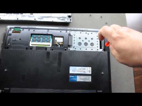 How to remove hard drive from ASUS A53E Laptop