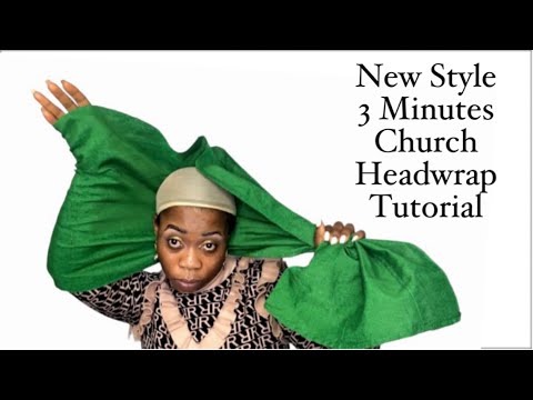 New Style 3 Minutes Church Headwrap Gele Tutorial