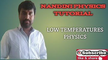low temperature physics lec 1