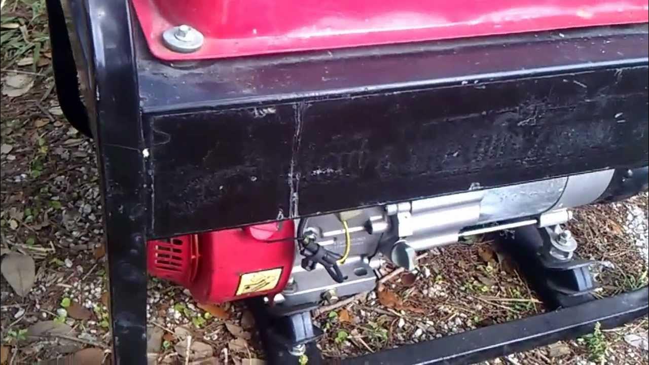 AllPower 3500w Generator with 6.5hp Carb Cleaned YouTube