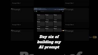 Day 6 of building an AI prompts website from scratch #aistartup #startup #startupjourney