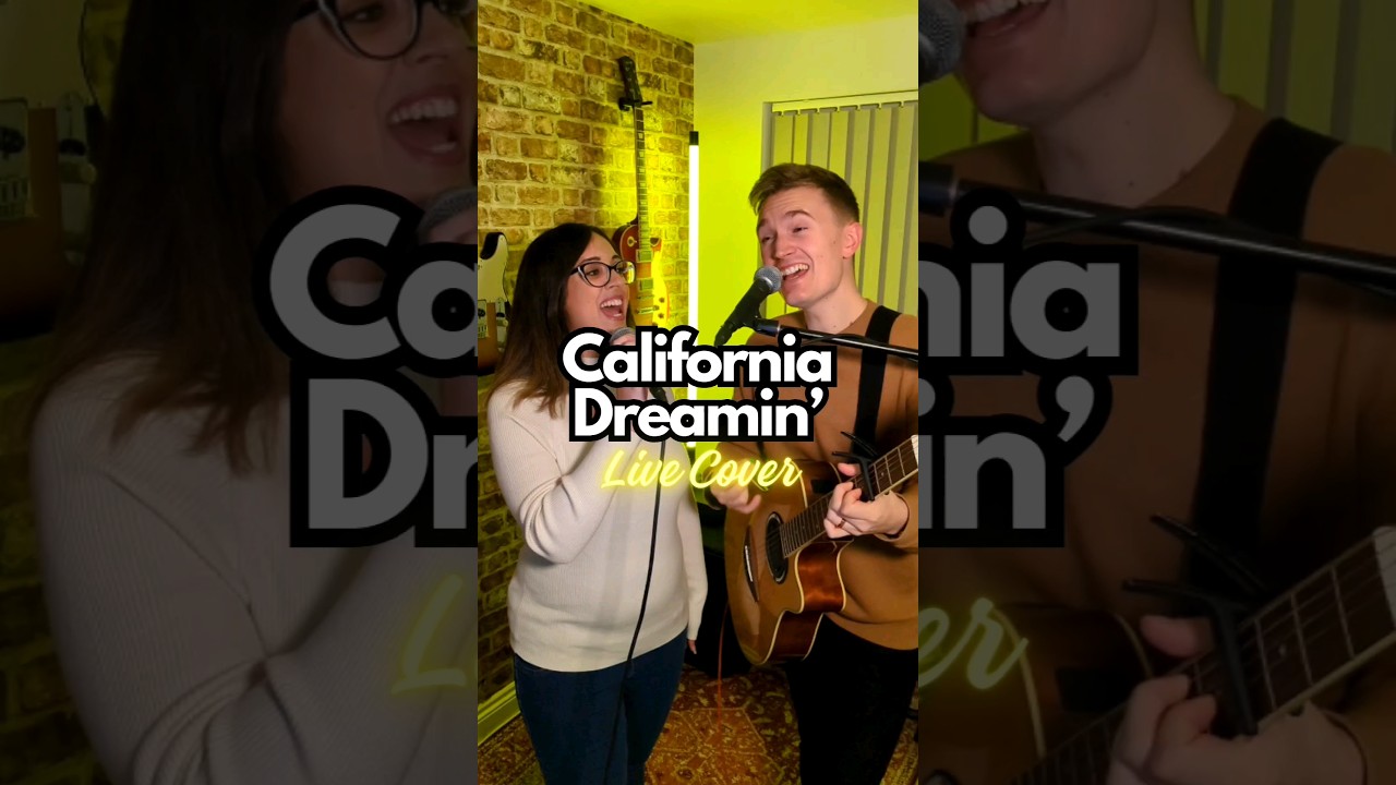 California Dreamin' 🌞 What a hit by The Mamas & The Papas! 😍 #californiadreaming #acousticcover