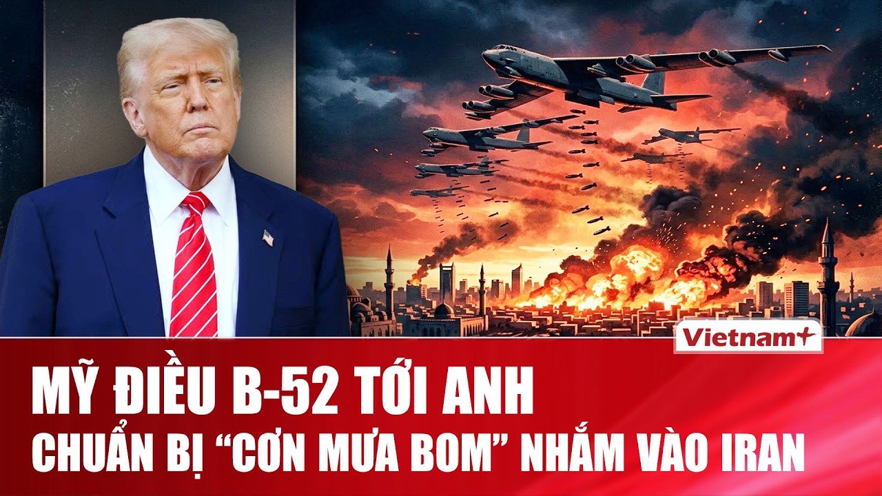 CỰC SỐC: Mỹ dàn B-52 ở Anh, chuẩn bị đánh sâu vào các cơ sở ngầm của Iran