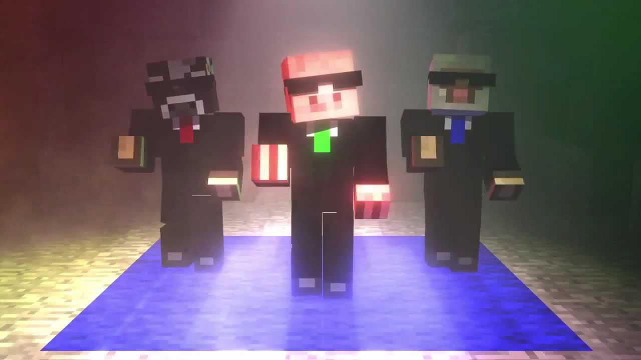 5min Minecraft Mob Dance Party - Animation 