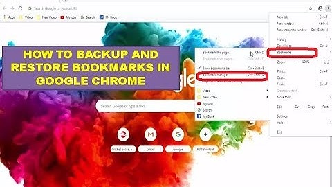 How to Backup and Restore Bookmarks in Google Chrome