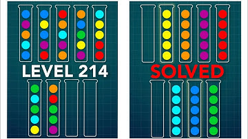 Ball Sort Puzzle Level 214 - Complete