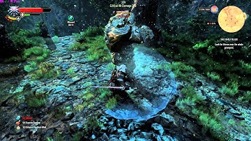 The Witcher 3 - Fighting Elemental and Cyclops