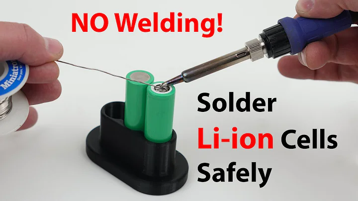 Best Soldering 18650 Lithium Cell Tutorial - NO Welding, Just Solder!
